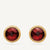 Marco Bicego Jaipur 18k Gold Red Garnet Stud Earrings OB957 RG01 Y