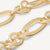 18kt yellow gold oval link necklace with polished gold links
