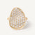 Marco Bicego Lunaria 18k Gold Diamond Pavé Ring