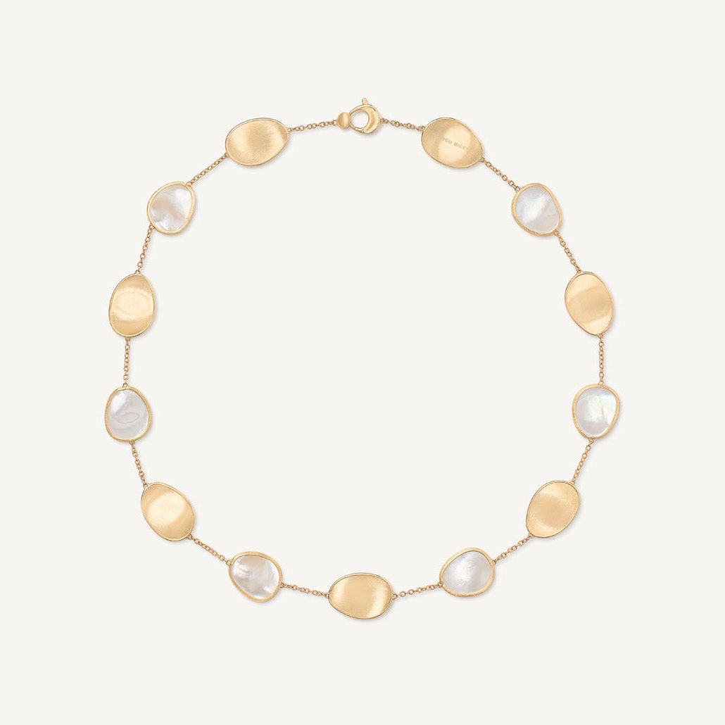 Marco Bicego Lunaria 18k Gold Mother of Pearl Necklace