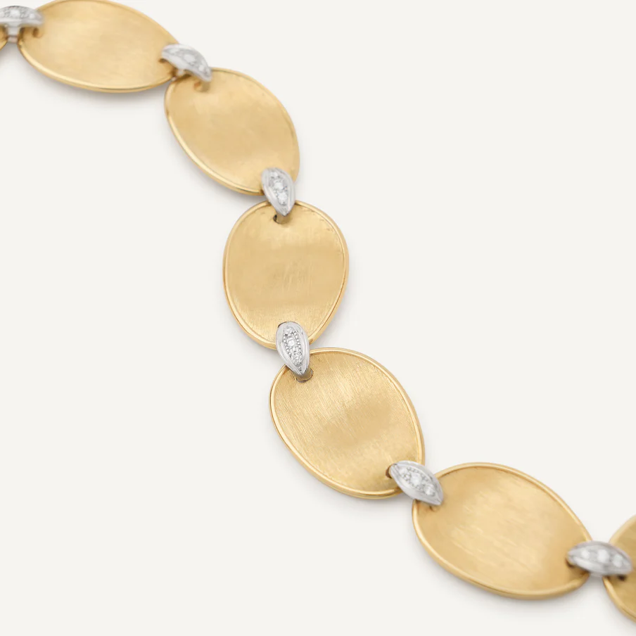 Marco Bicego Lunaria Gold Bracelet with Diamond Links BB2893_B_YW