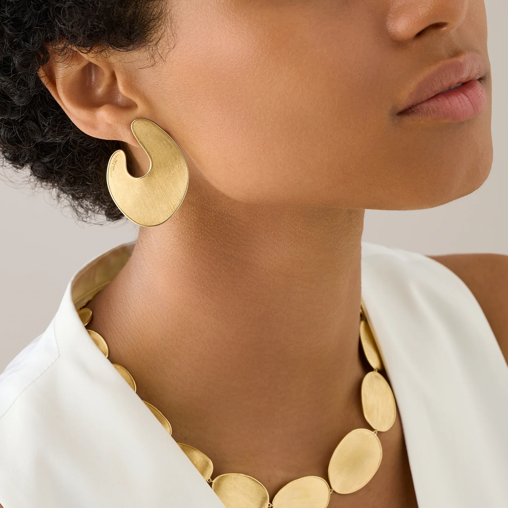 Marco Bicego Lunaria Statement Earrings in Gold 