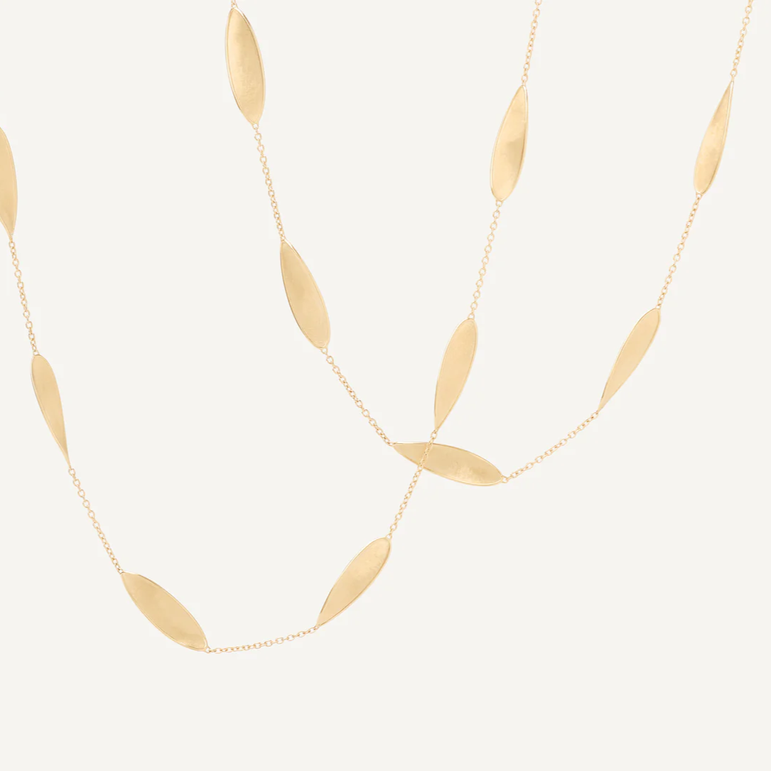 Marco Bicego Lunaria Twist Classic Gold Necklace (Long)
