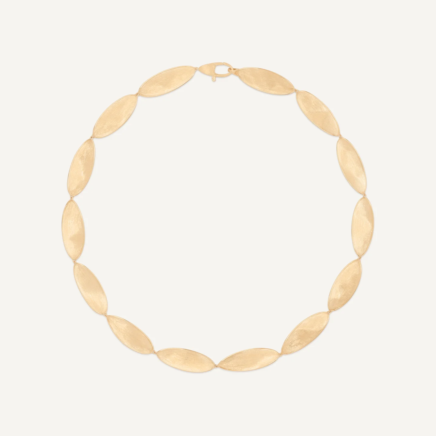 Marco Bicego Lunaria Twist Iconic Leaf Gold Necklace (Short)