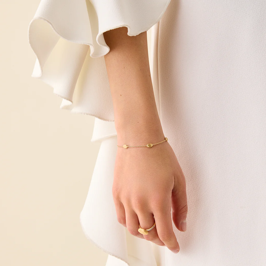 Marco Bicego Siviglia 18k Gold Extra Small Bead Bracelet on model