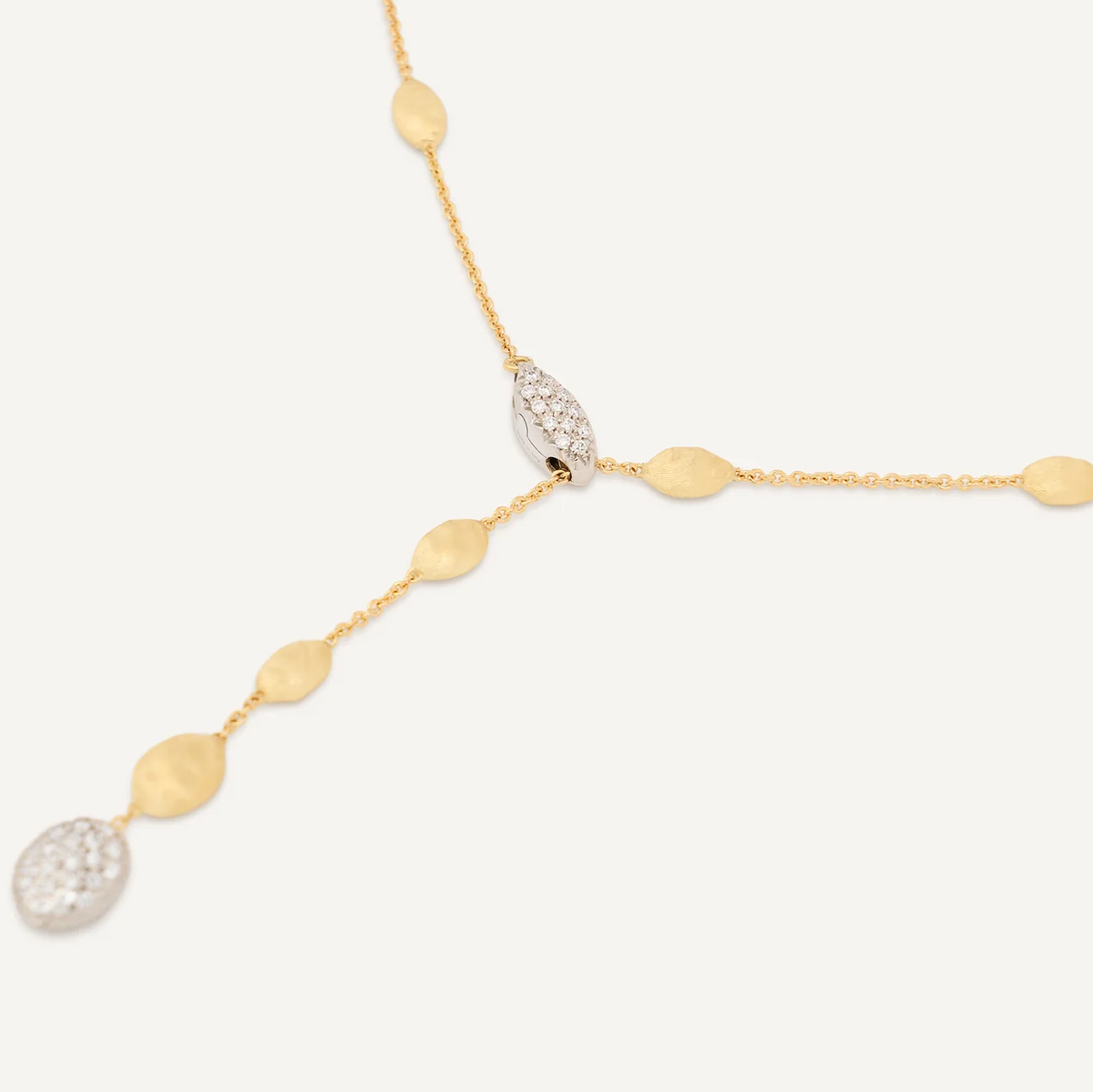Marco Bicego Siviglia Lariat Necklace with Diamonds detail