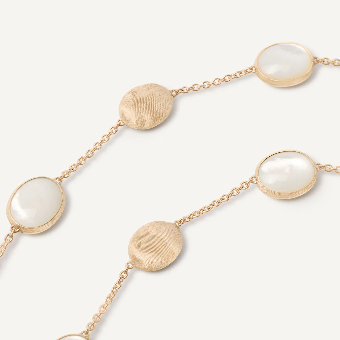 Marco Bicego Siviglia Necklace with Mother of Pearl and 18K Gold Balls CB2652-EMPWY