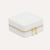 Classic small white travel jewellery box