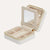 Classic small white travel jewellery box
