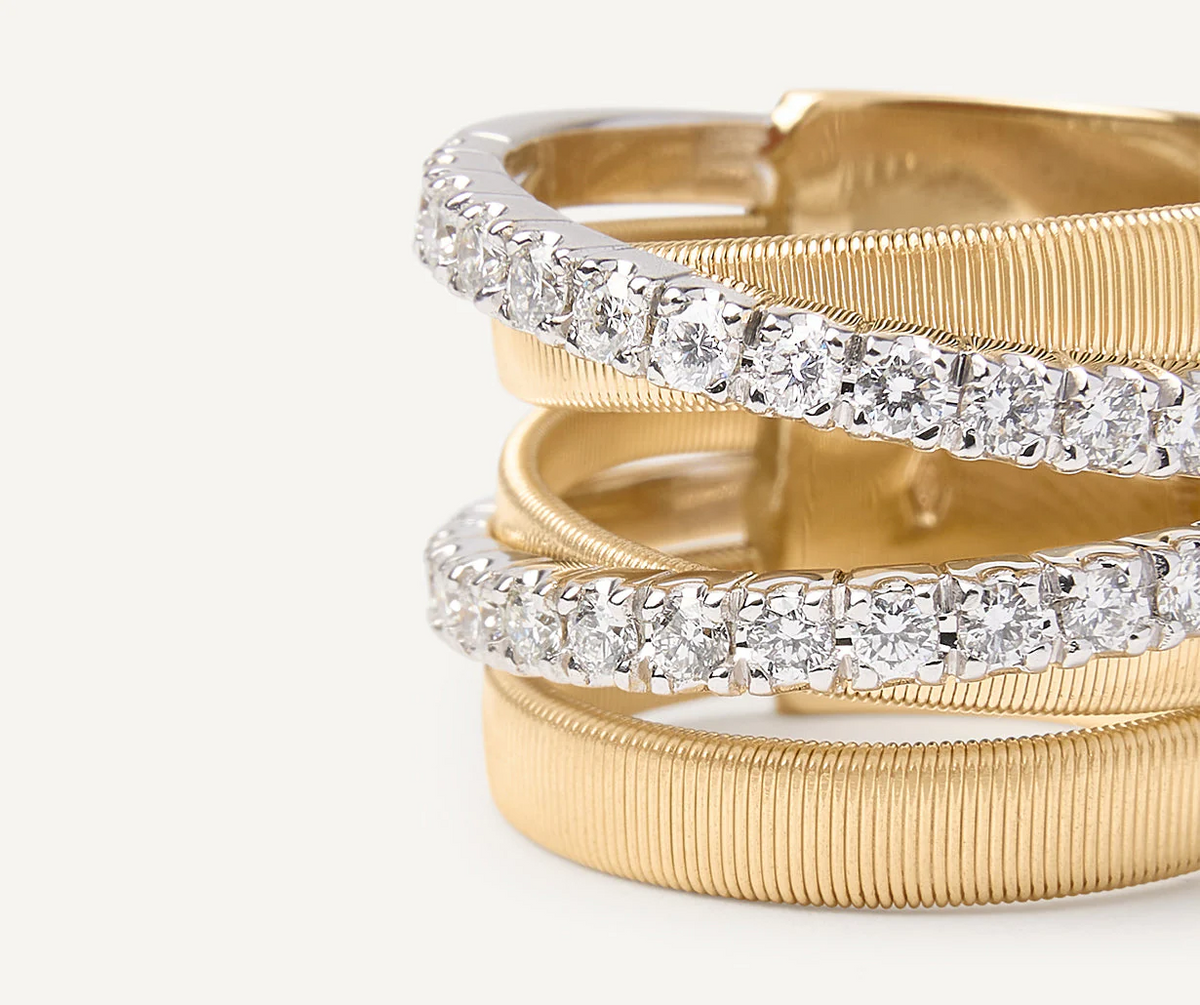 Marco Bicego Masai 18k Gold Diamond Ring
