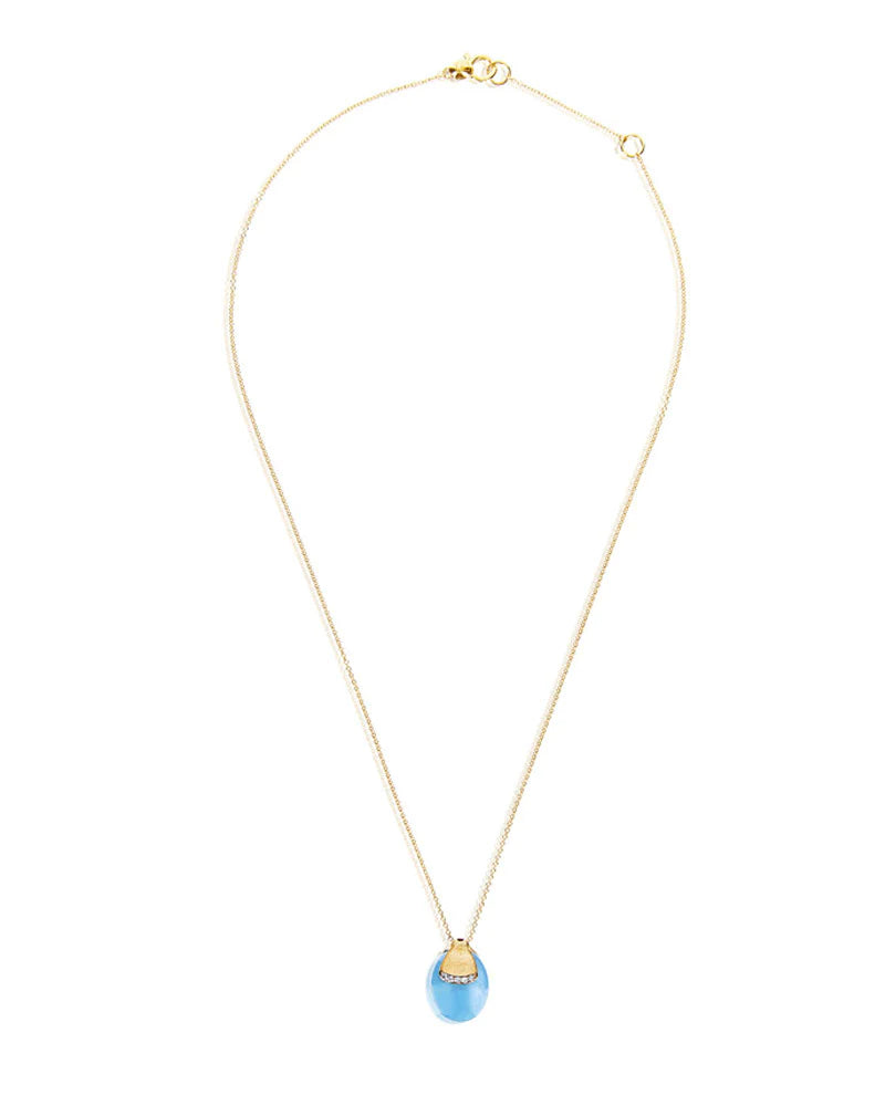 Nanis Azure Gold, Diamonds and Aquamarine Pendant Necklace - Orsini Jewellers