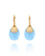 Nanis Azure Gold and Aquamarine Ball Drop Earrings with Diamond Details - Orsini Jewellers