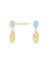 Nanis Azure Gold and Aquamarine Drop Earrings with Diamonds - Orsini Jewellers
