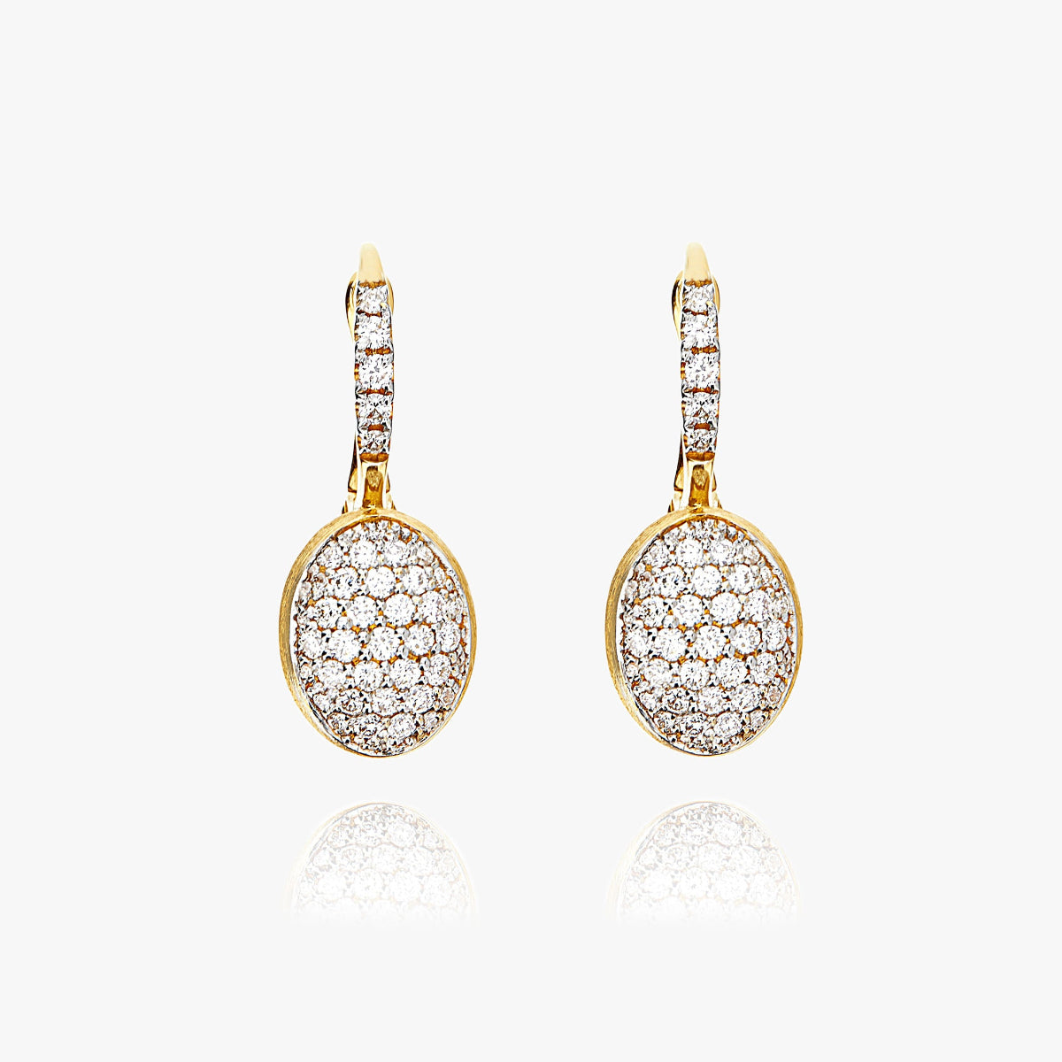 Nanis Boules Yellow Gold & Diamond Earrings Small OS25-583