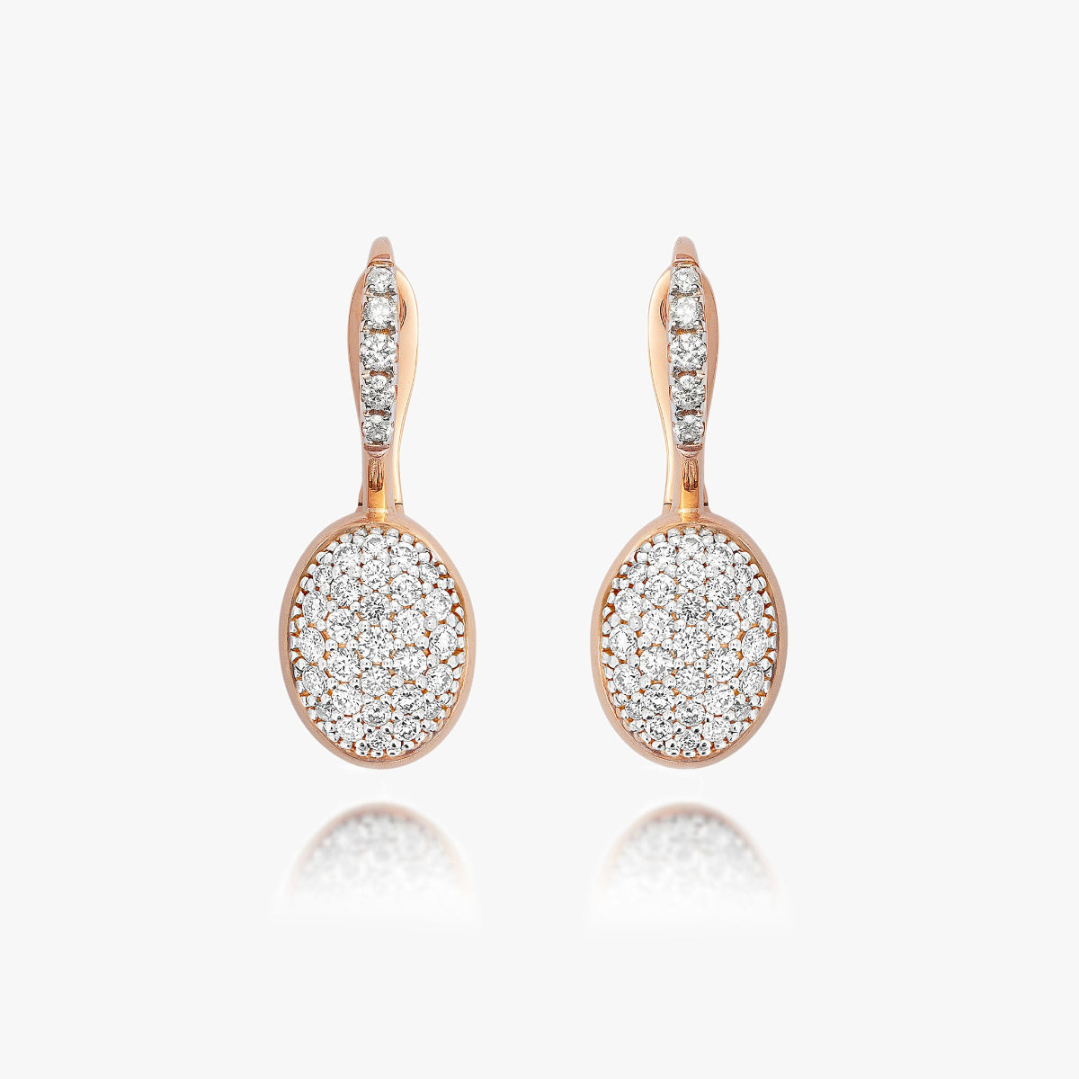 Nanis Boules Rose Gold & Diamond Earrings - Small OS25-583_RR_IN