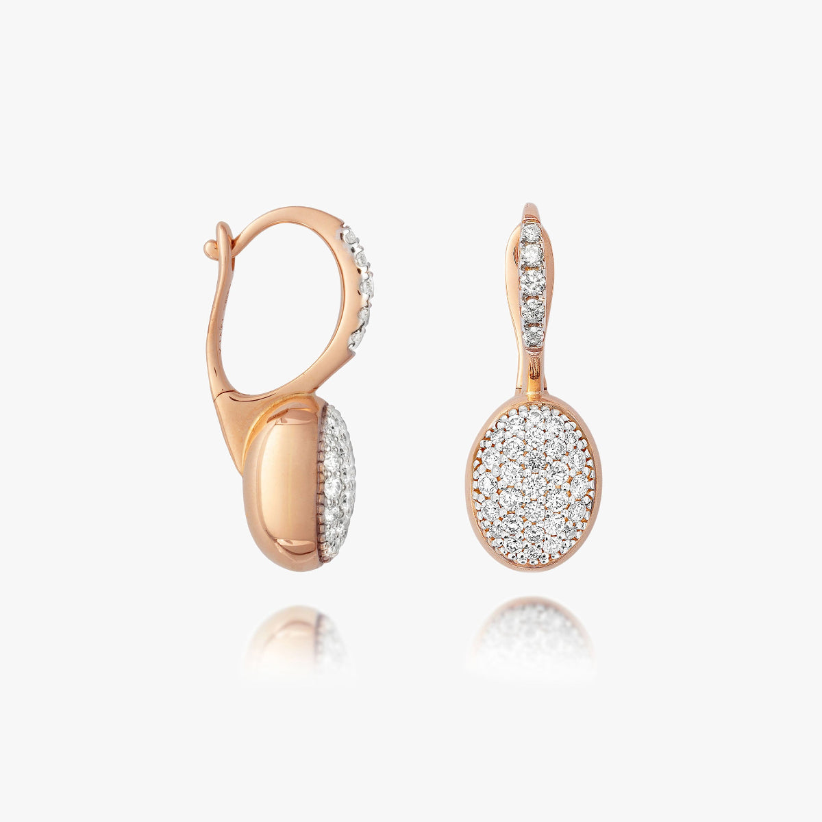 Nanis Boules Rose Gold & Diamond Earrings at Orsini - Small OS25-583_RR_IN