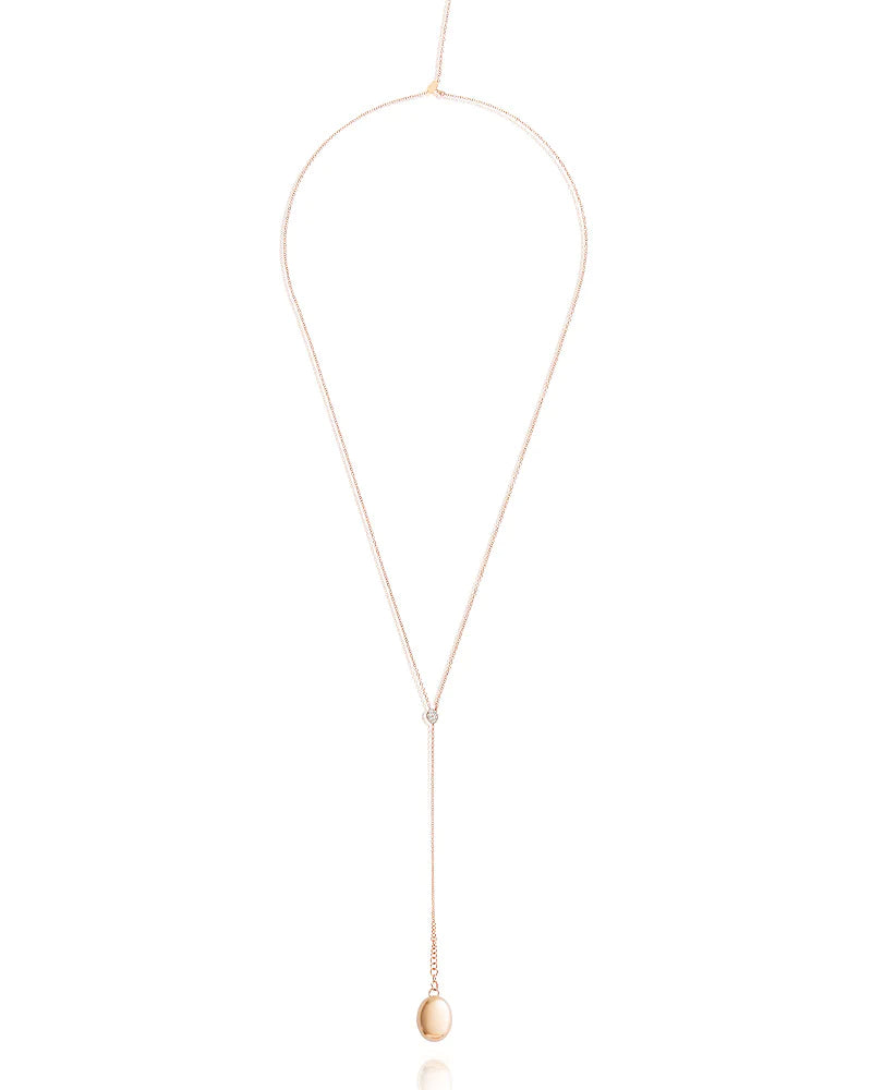 Nanis Candle Rose Gold and Diamonds Pendant Necklace - Orsini Jewellers