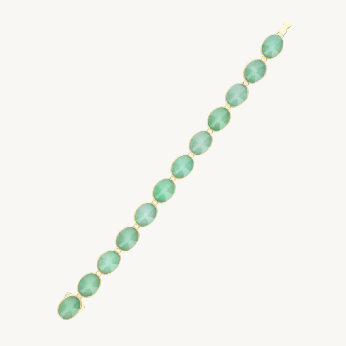 Nanis Dolcevita Muse Beaded Bracelet in Gold with Jadeite