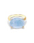 Nanis Ipanema Aquamarine Gold Ring with Diamond Detail - Orsini Jewellers