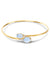 Nanis Ipanema Aquamarine and Diamond Bangle Bracelet - Orsini Jewellers