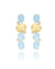 Nanis Ipanema Aquamarine and Diamond Gold Earrings - Orsini Jewellers