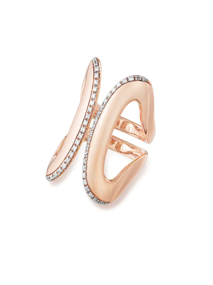 Nanis Libera Icon Rose Gold and Diamonds Statement Ring - Orsini Jewellers