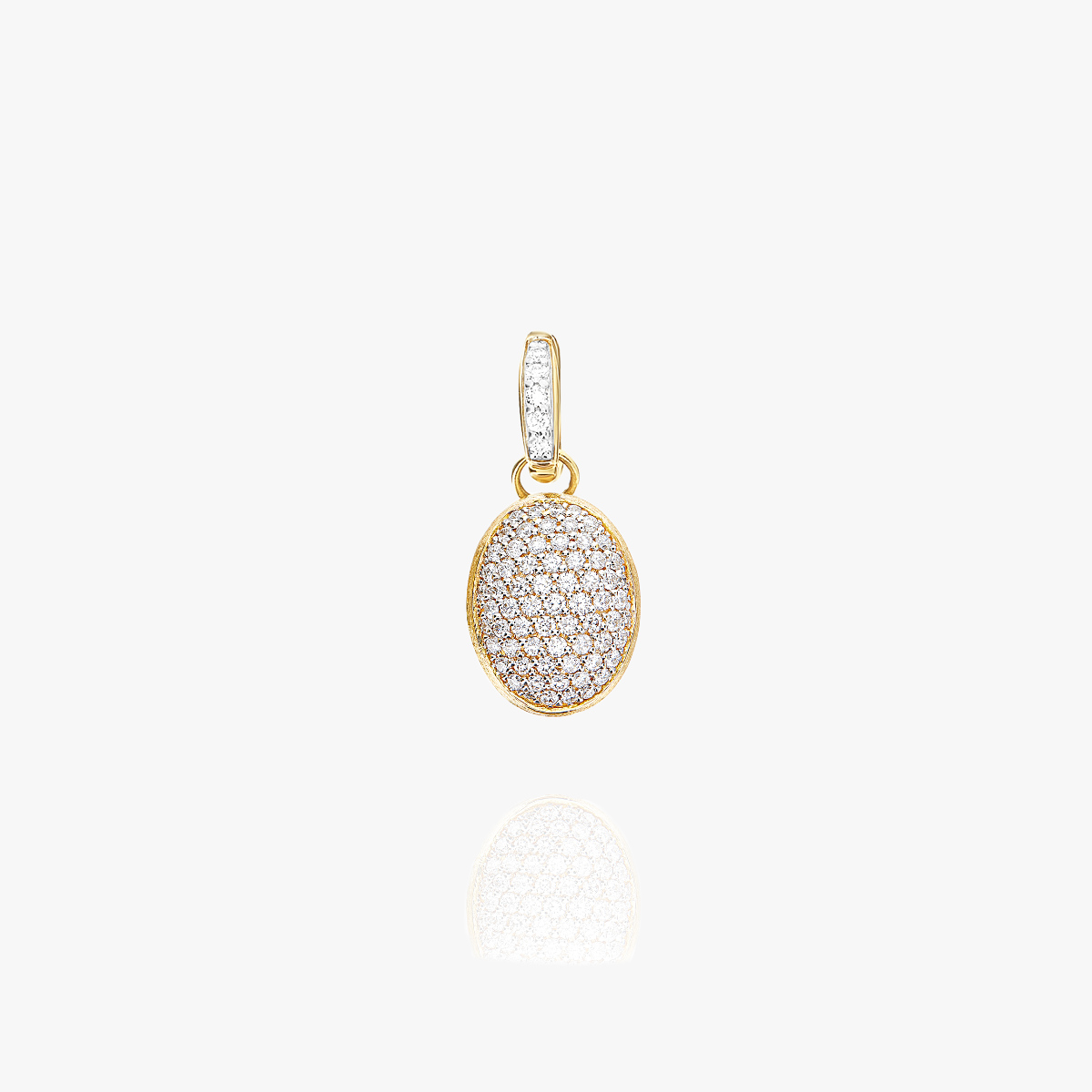 Nanis Muse Boule Diamond Pave Pendant in Gold (Small) PS14-609 diamond necklace at orsini