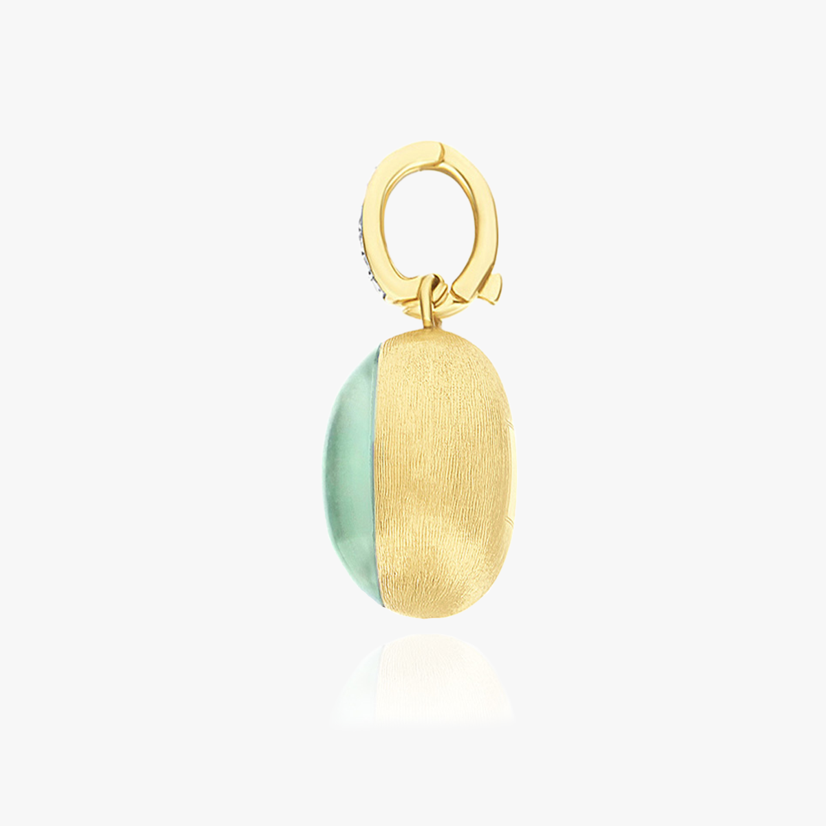 Nanis Boule Jadeite Pendant in Gold Diamonds (Medium) PS8-609
