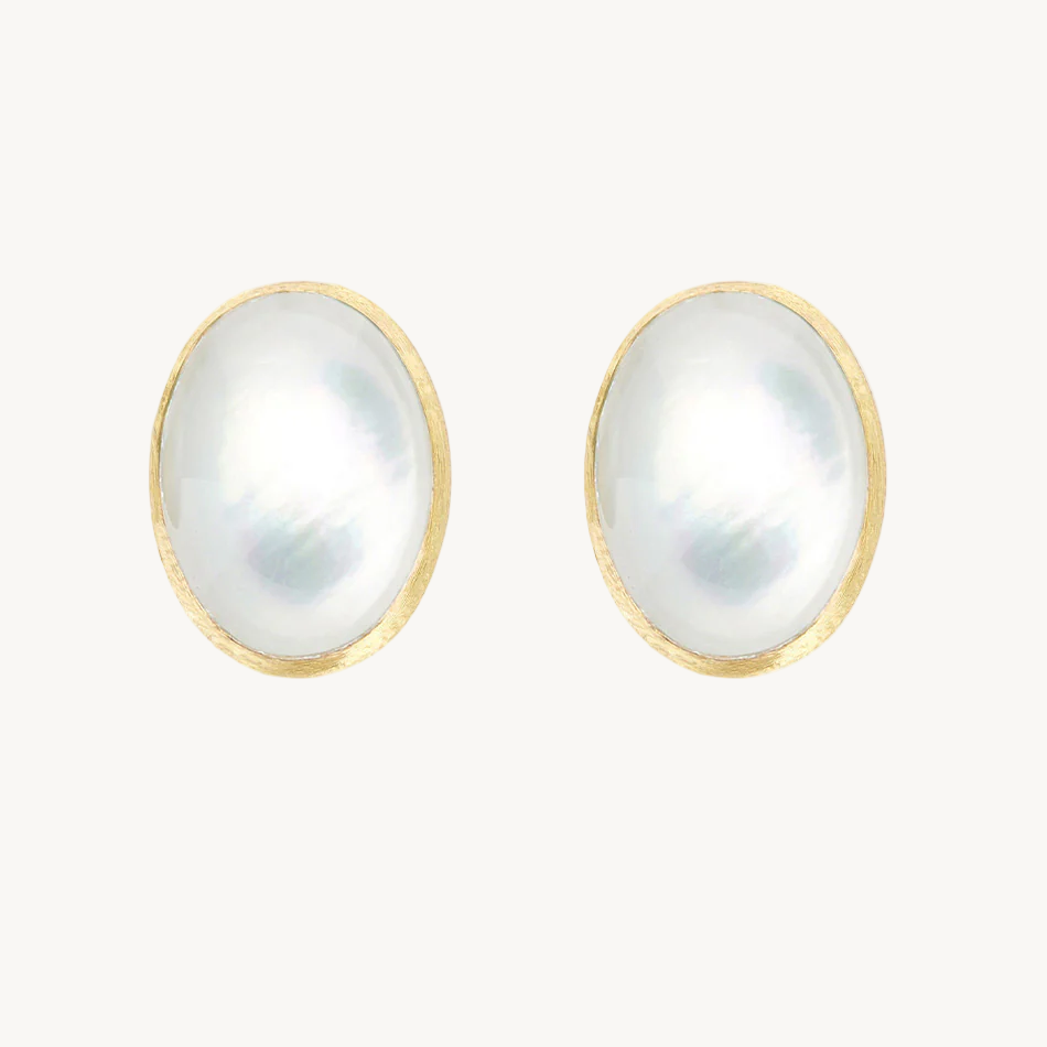 Nanis Muse Mother of Pearl Earrings in Gold (Medium) OA6-609_GG_IN