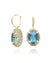 Nanis Reverse Gold, Blue Diamonds, Swiss Blue Topaz, Green Sapphires and London Blue Topaz  Double Face Ball Drop Earrings (Large) - Orsini Jewellers
