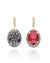 Nanis Reverse Gold, Rubies, Diamonds and Rock Crystal Double Face Ball Drop Earrings (Large) - Orsini Jewellers
