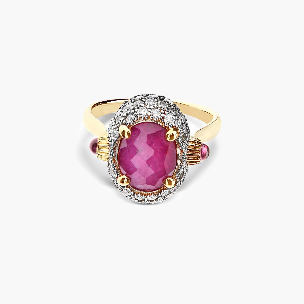 Nanis Reverse Ruby and Diamond Ring at Orsini