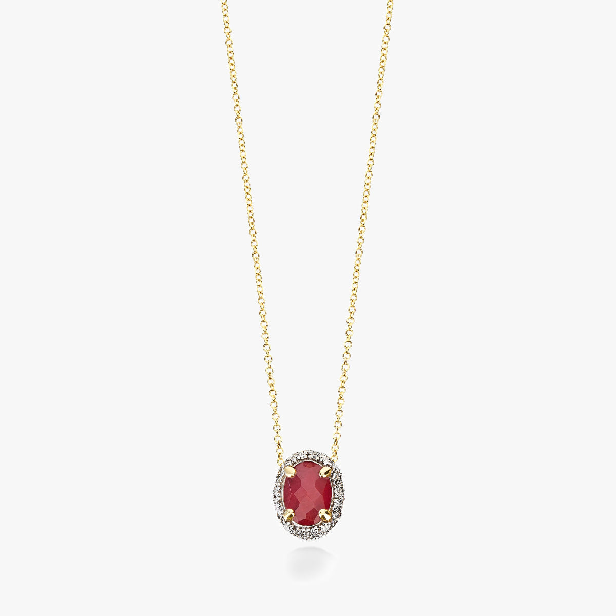 Nanis Reverse Ruby and Diamonds Reversible Necklace CS34-584
