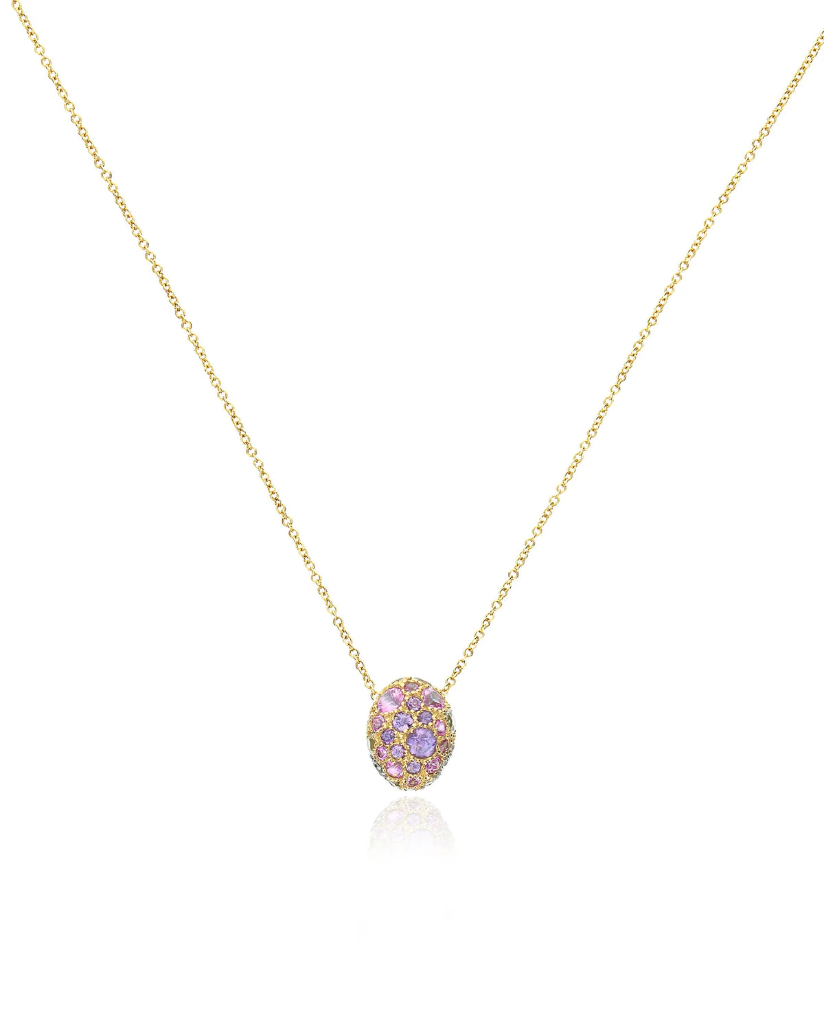 Nanis Reverse Sapphire, Tsavorite, Amethyst, Green Labradorite and Rock Crystal Reversible Necklace - Orsini Jewellers