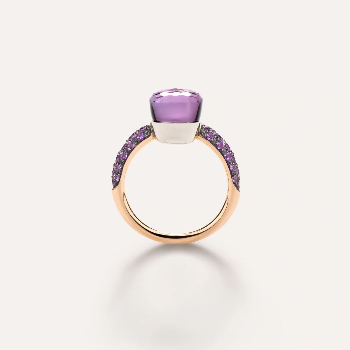Pomellato Nudo Petit Amethyst and Lavender Jade Ring - Orsini Jewellers