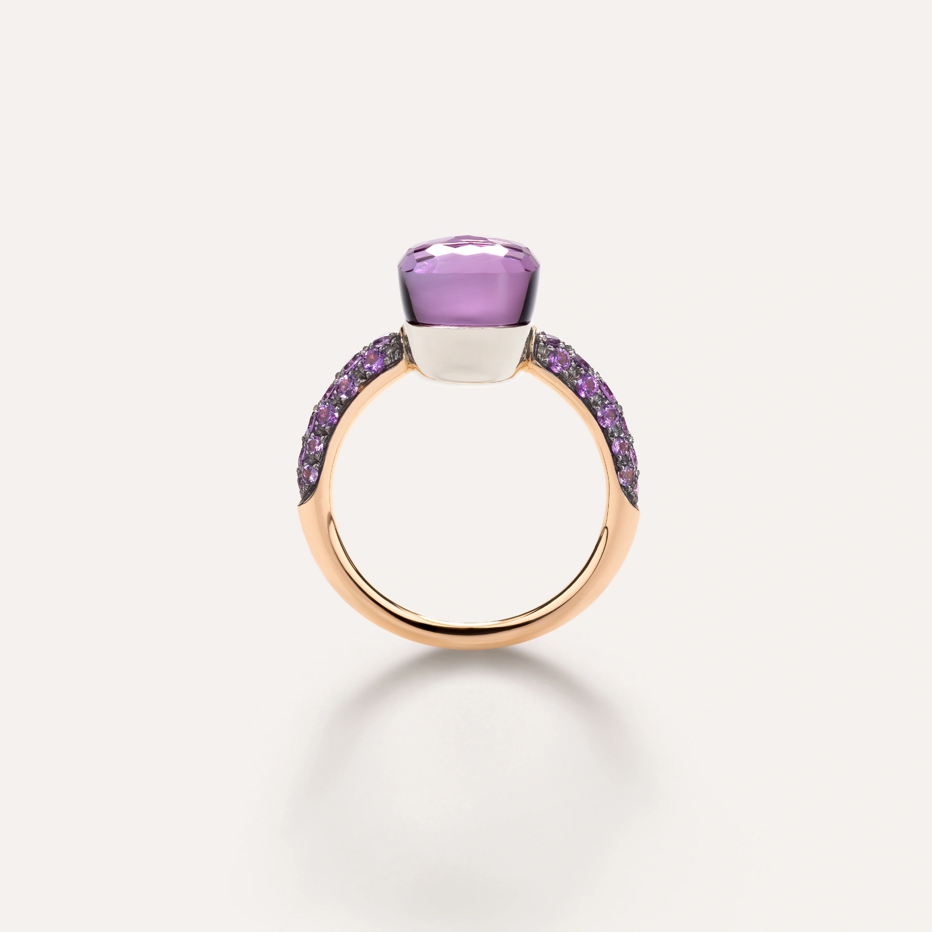 Pomellato Nudo Petit Amethyst and Lavender Jade Ring - Orsini Jewellers