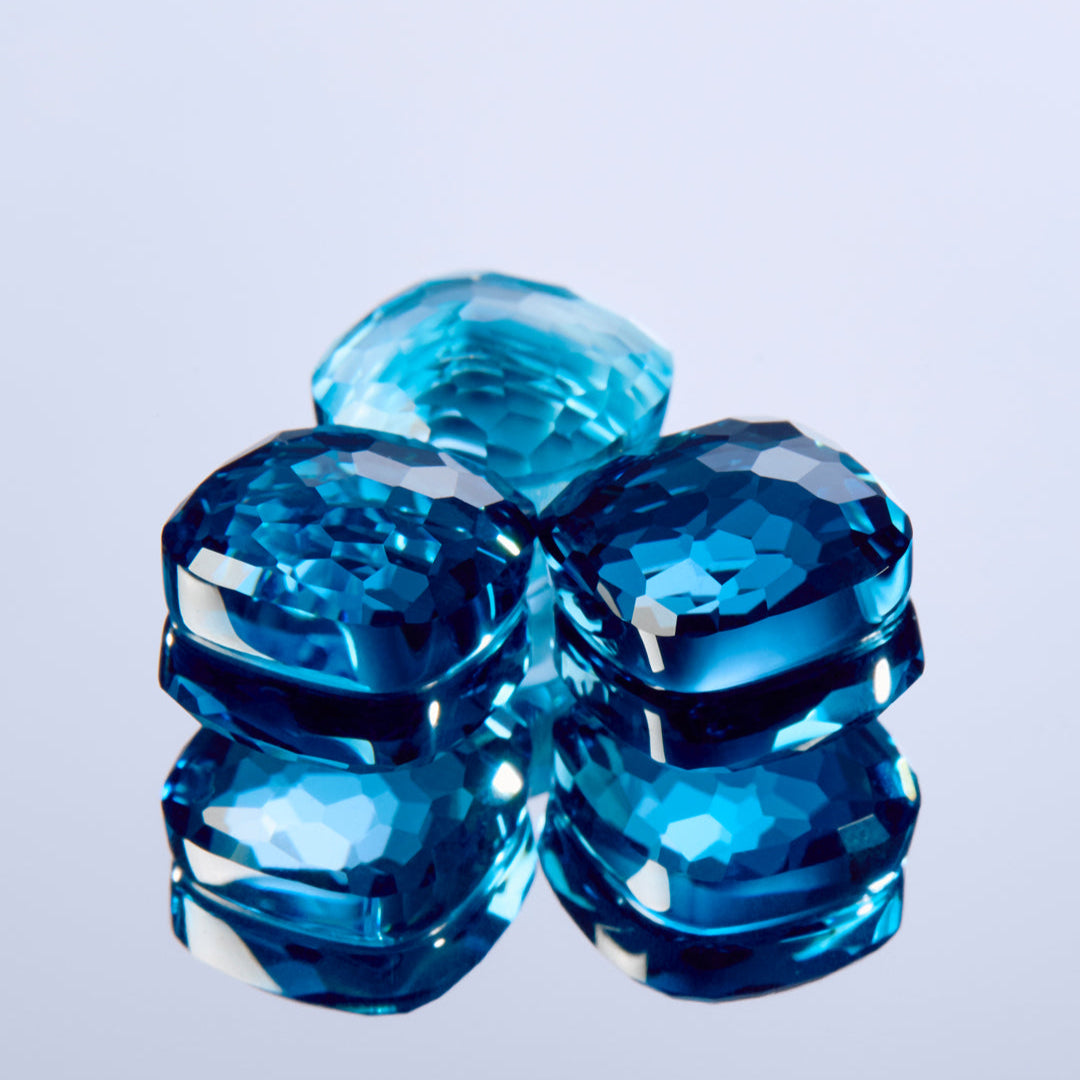 Nudo blue topaz gemstones
