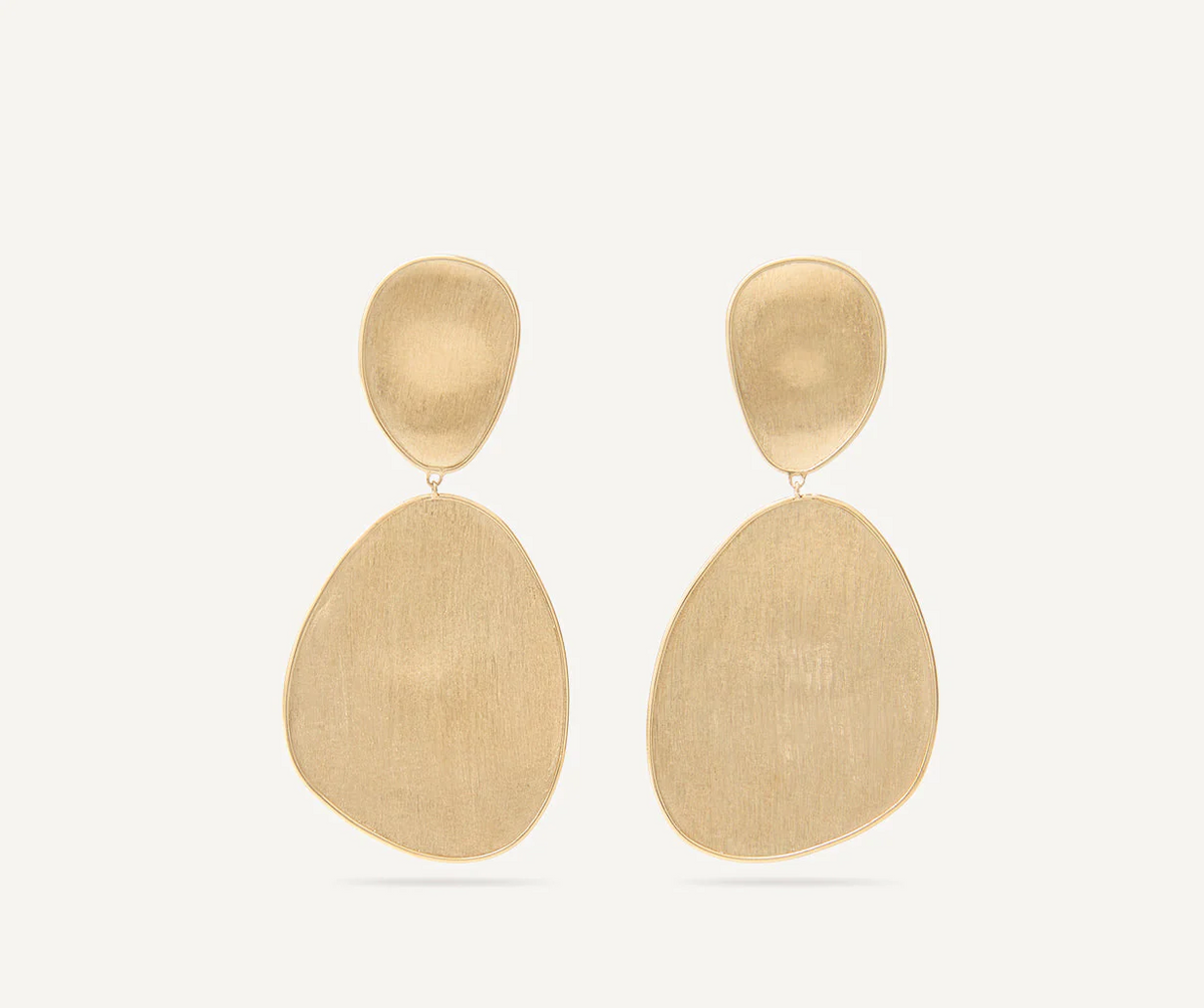 Marco Bicego Lunaria 18k Gold Earrings 2 Drop Large - Orsini Jewellers