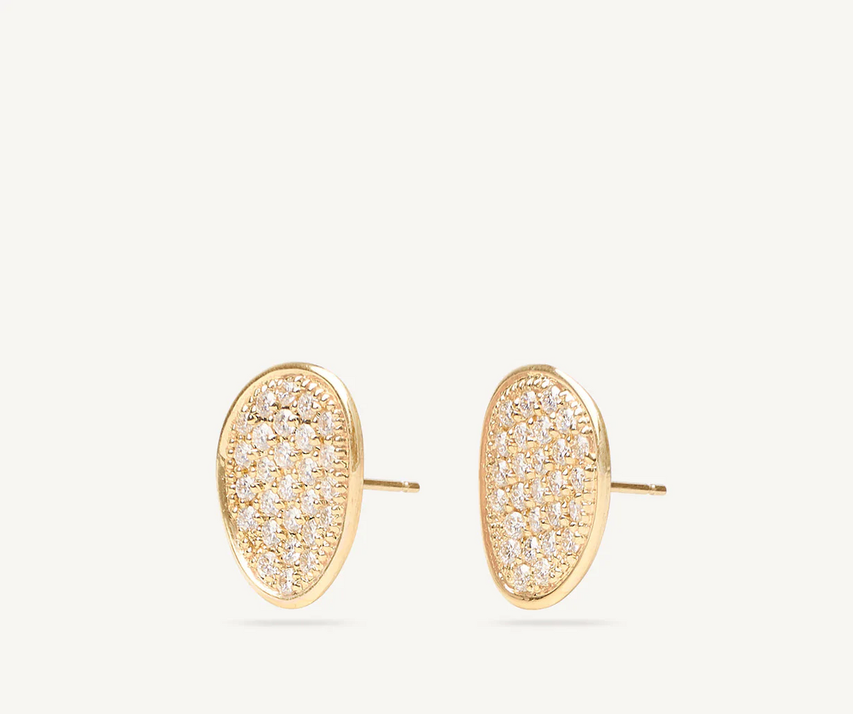 Marco Bicego Lunaria Stud Earrings with Diamonds - Orsini Jewellers