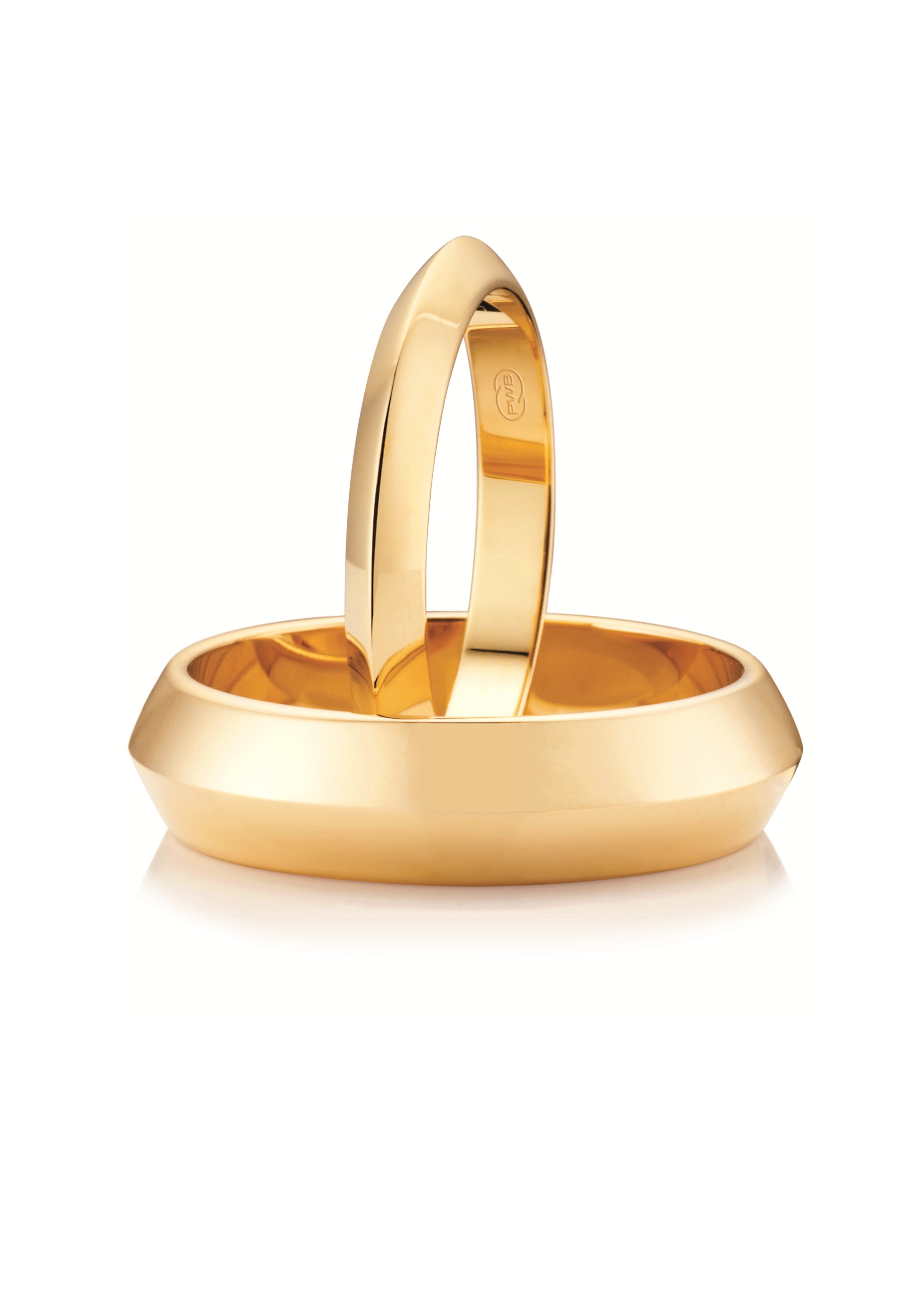 French Curve Wedding Ring