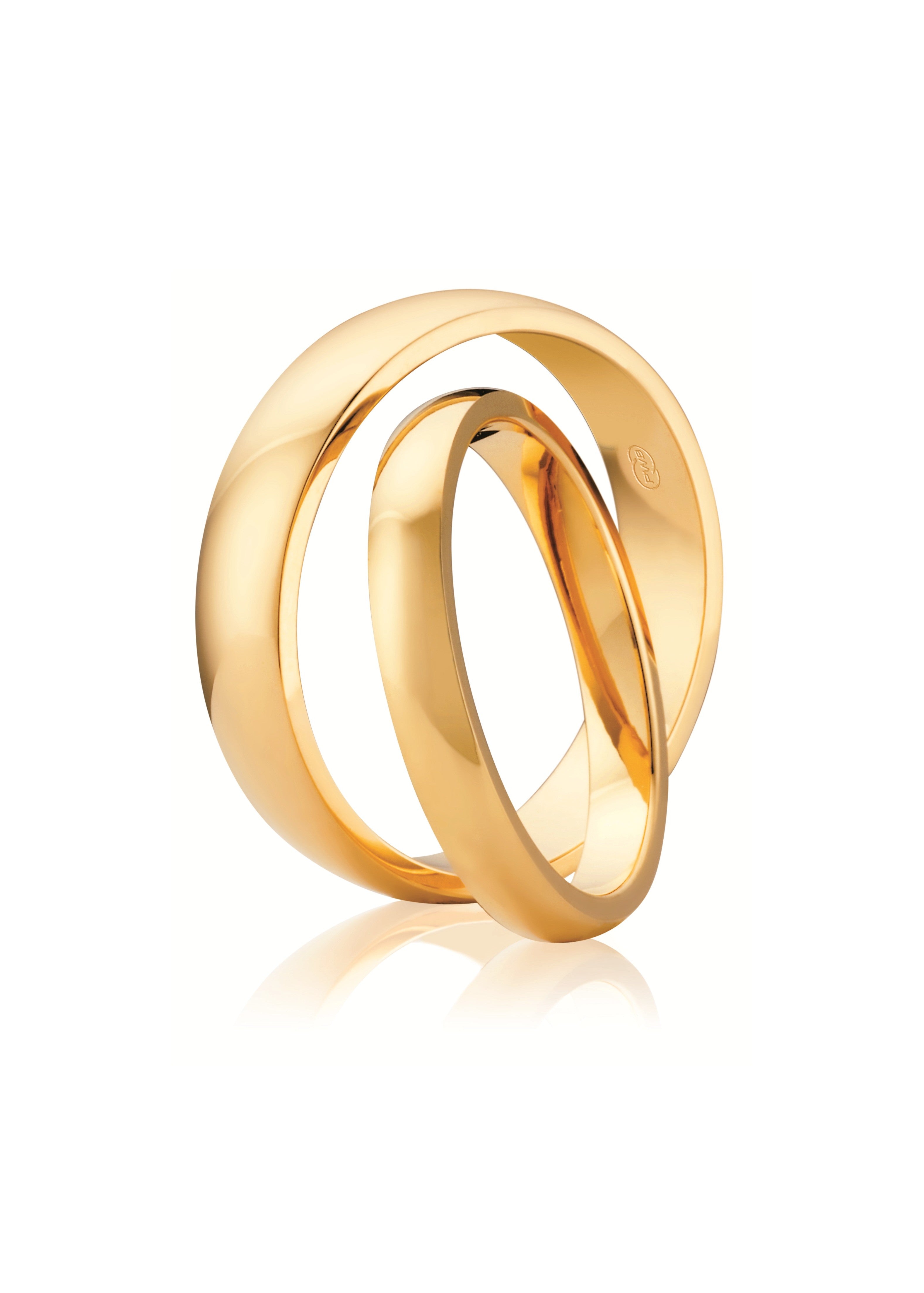 High Dome Edge Wedding Ring