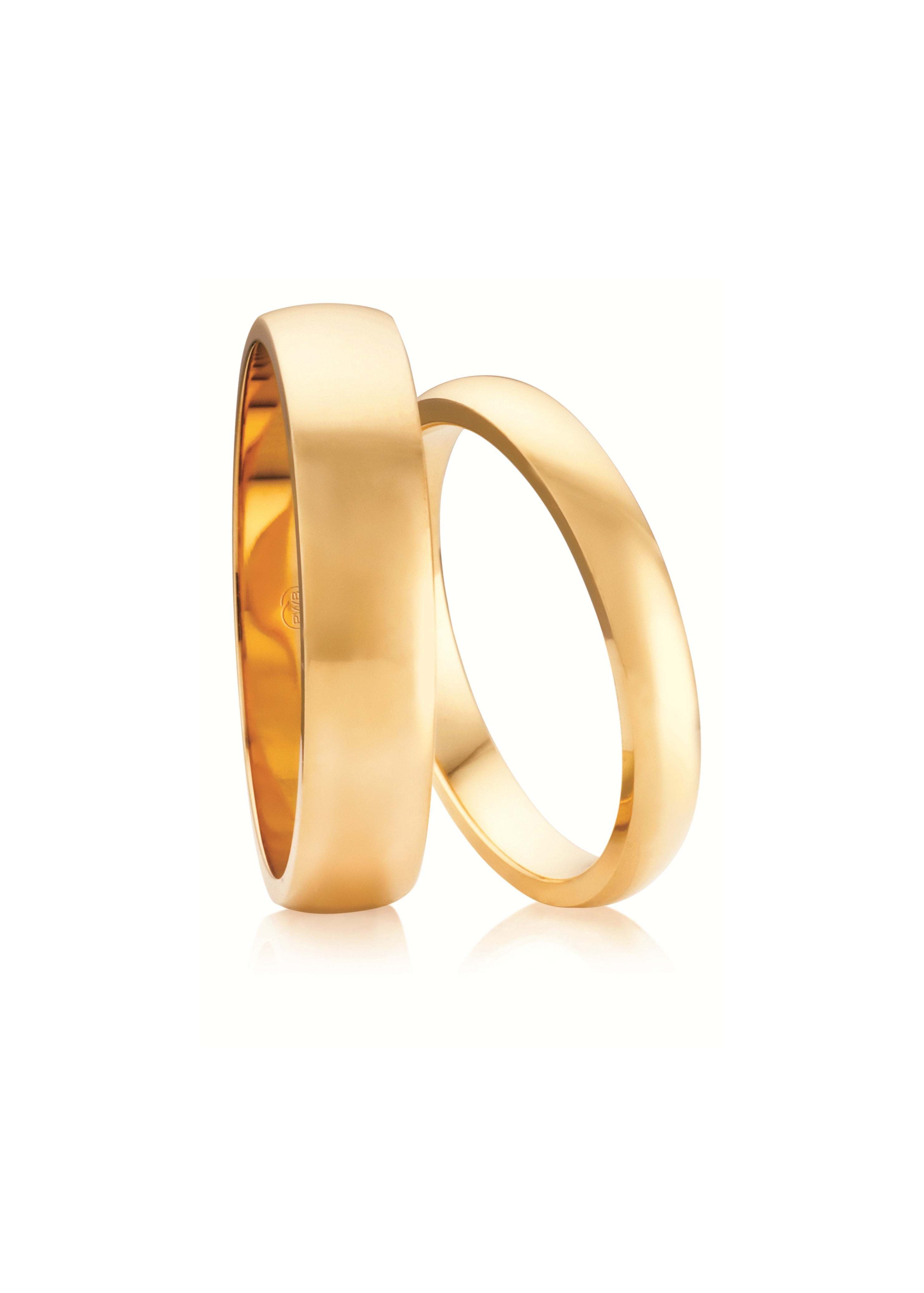 High Half Round Wedding Ring