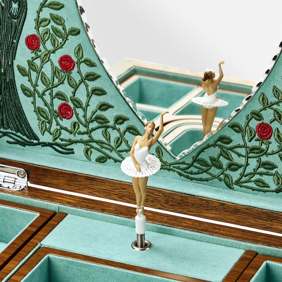 Orsini Fine Jewellery - WOLF Ballet Musical Walnut Jewellery Box Sleeping Beauty Ballet 190116