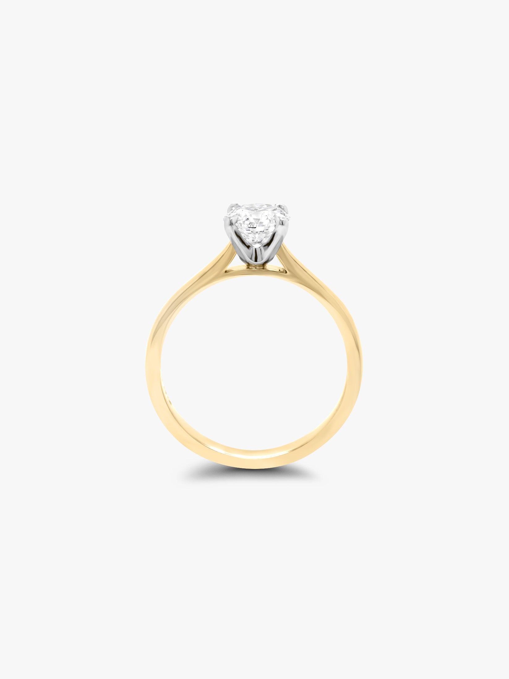 Tulipano Solitaire Diamond Engagement Ring in Yellow Gold Orsini Fine Jewellery