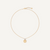 18K Yellow Gold Pendant Necklace With Diamonds
