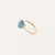 Pomellato Nudo Petit Ring 18k Gold with Sky Blue Topaz - Orsini Jewellers