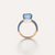 Side View Pomellato_nudo-classic-ring-rose-gold-18kt-white-gold-18kt-blue-london-topaz-lapis-lazuli-blue-sapphire