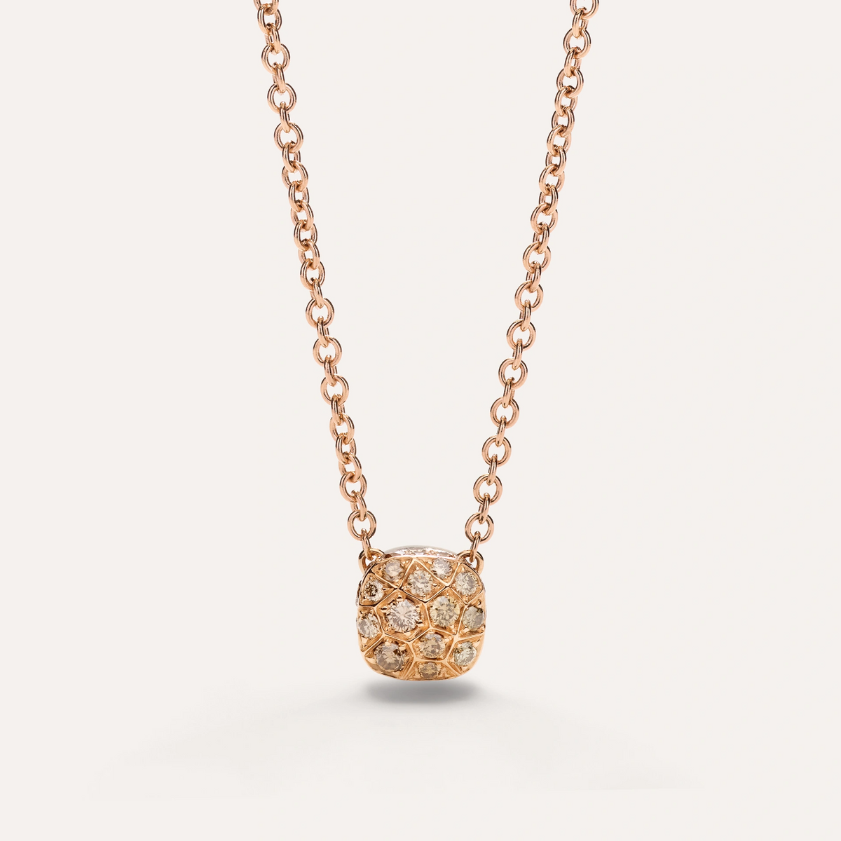 Pomellato Petit Nudo 18k Gold Necklace with Brown Diamonds - Orsini Jewellers
