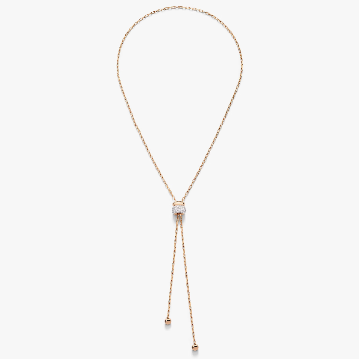 Pomellato Iconica Lariat Diamond Necklace in 18k Gold
