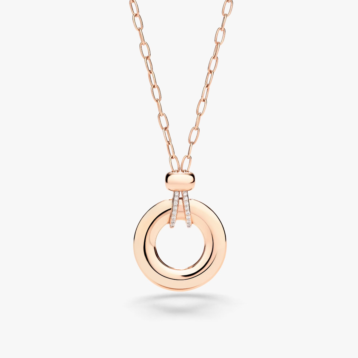 Pomellato Iconica Necklace with Diamond Pendant in 18k Gold PCC4042_O7WHR_DB000 orsini
